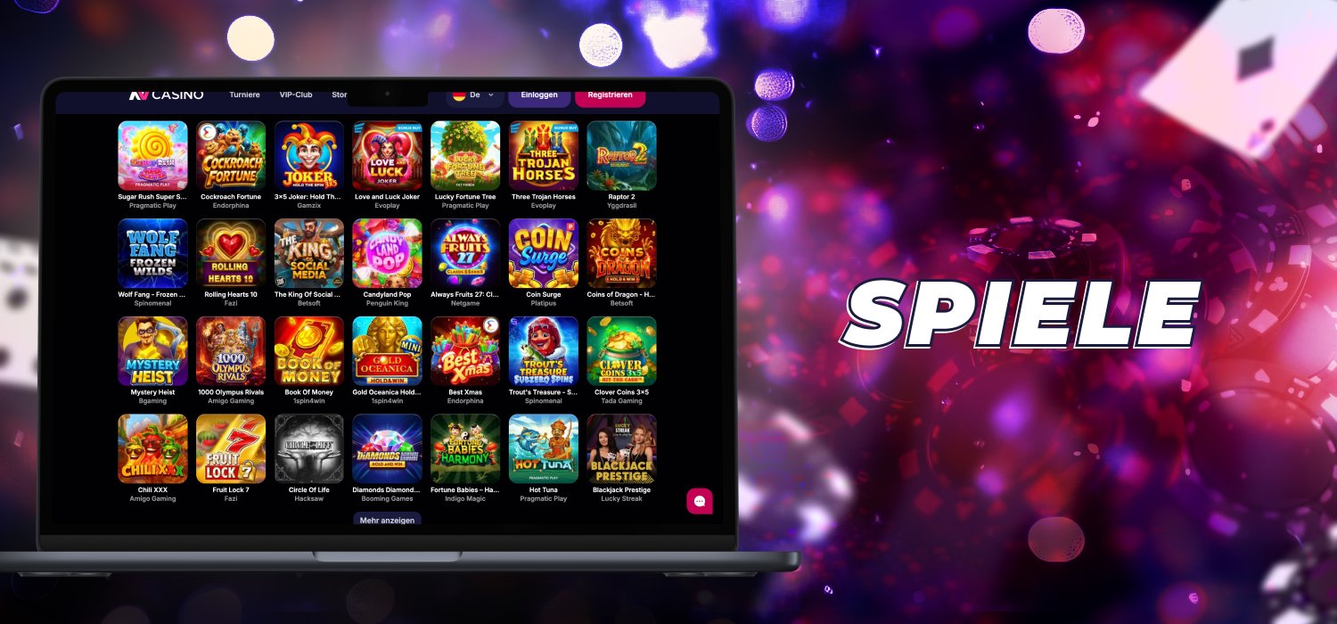 Online-Spiele bei NV Casino